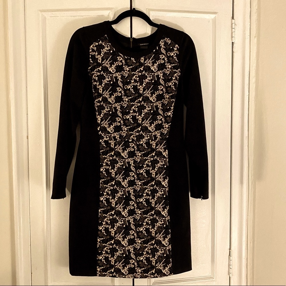 CLUB MONACO Little Black Dress with Waist Design Design